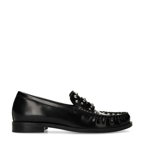 Sacha leren loafers met studs zwart afbeelding