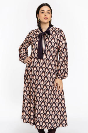 midi jurk paars