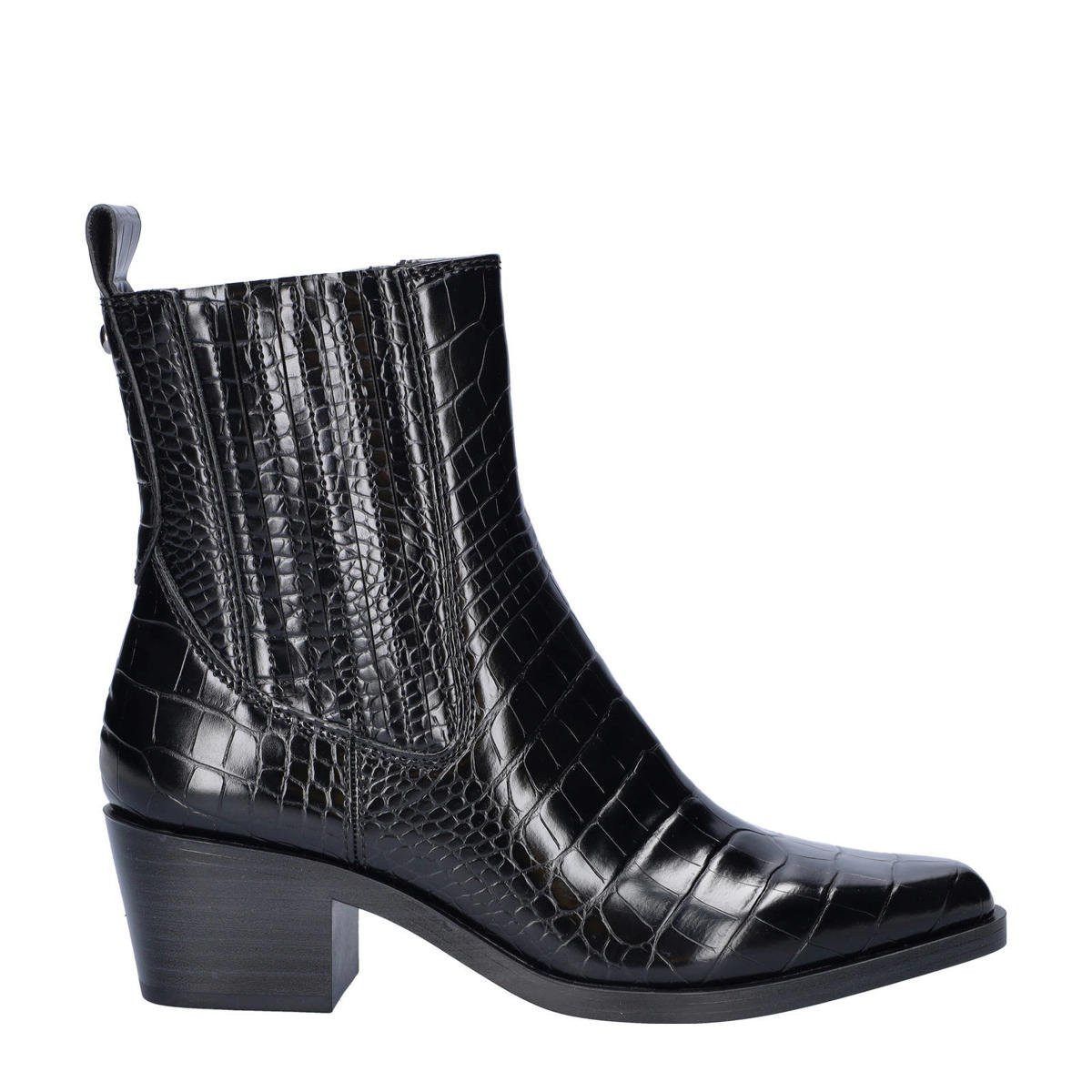 Tamaris cowboylaarzen met dierenprint zwart wehkamp