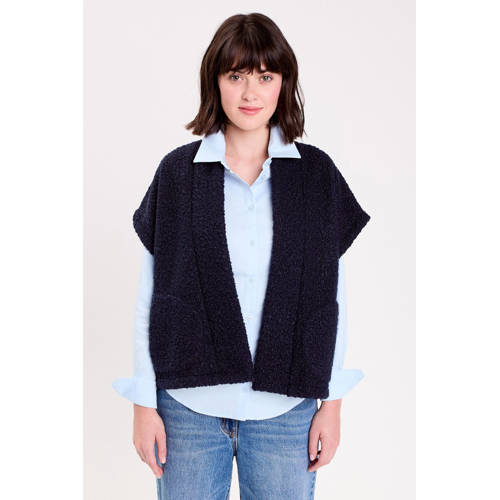 Cache Cache fleece teddy fleecevest marine afbeelding