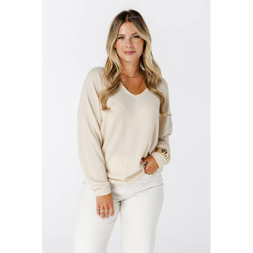 MS Mode pullover trui ecru afbeelding