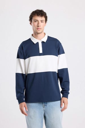 relaxed polo blauw