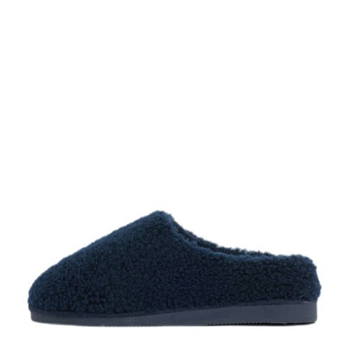 America Today teddy pantoffels donkerblauw afbeelding