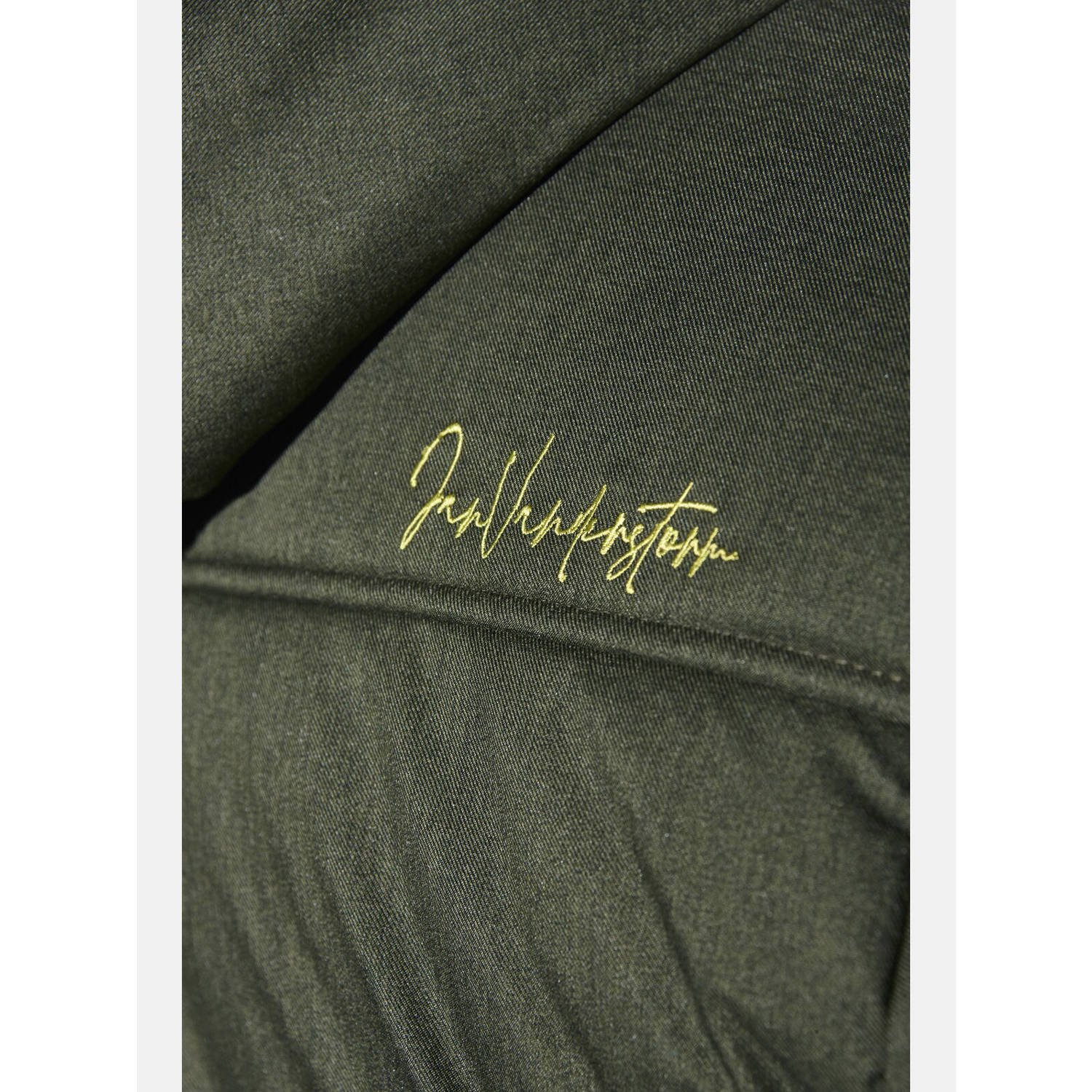 Jan Vanderstorm jas RODBRECHT Plus Size met logo donkerblauw