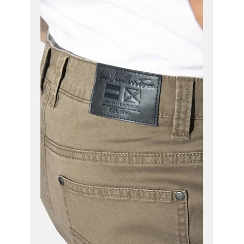 Jan Vanderstorm +FIT Collectie HELVIK loose casual broek Plus Size beige afbeelding