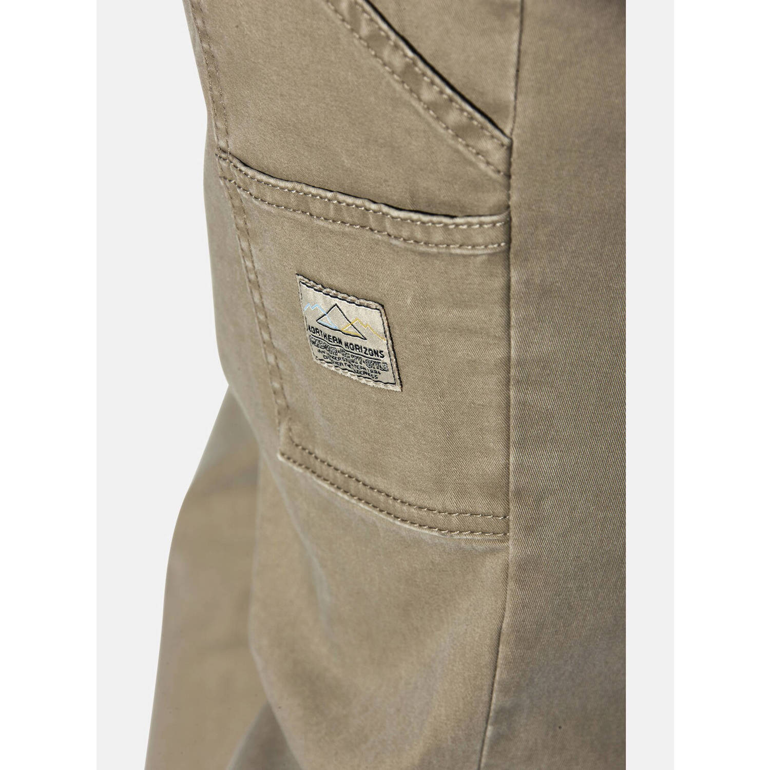 Jan Vanderstorm +FIT Collectie loose fit broek HELVIK Plus Size beige