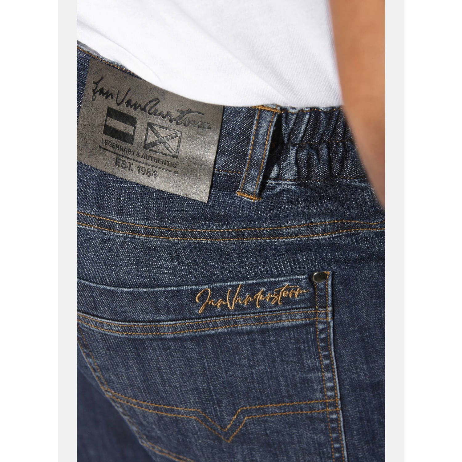 Jan Vanderstorm +FIT Collectie loose fit jeans INGSEN Plus Size blauw (set van 2)