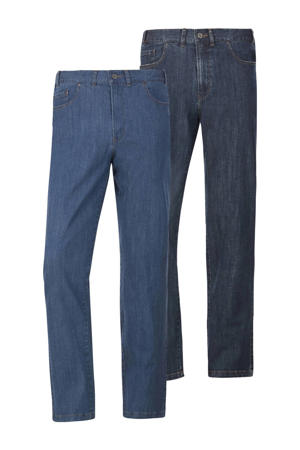 +FIT Collectie loose fit jeans INGSEN Plus Size blauw - (set van 2)