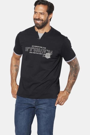 loose T-shirt LARSBERG Plus Size zwart