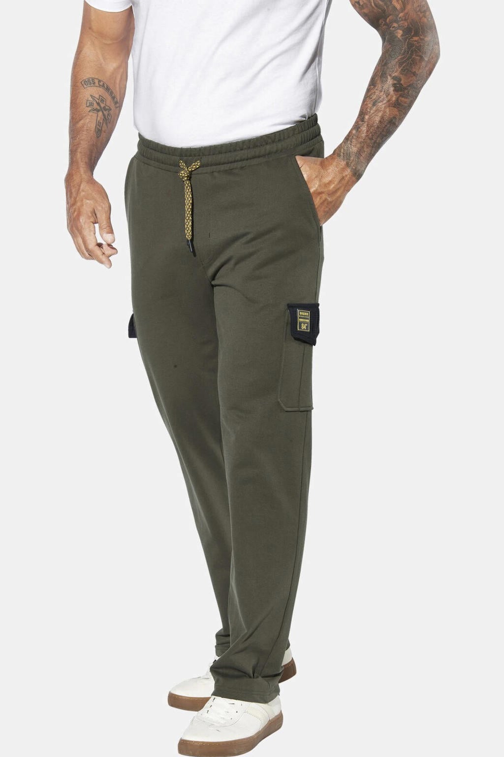 Jan Vanderstorm Plus Size joggingbroek Larsborg - olijfgroen
