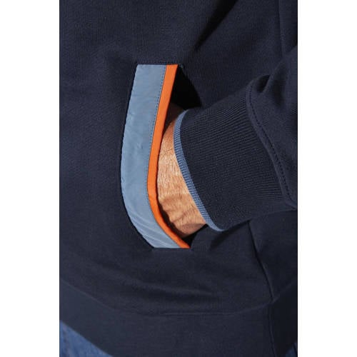 Jan Vanderstorm +FIT Collectie vest LINDSEN Plus Size met printopdruk donkerblauw afbeelding
