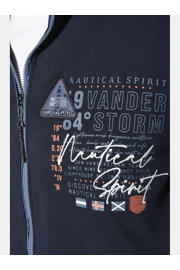 thumbnail: Jan Vanderstorm +FIT Collectie vest LINDSEN Plus Size met printopdruk donkerblauw