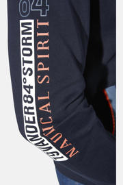 thumbnail: Jan Vanderstorm +FIT Collectie vest LINDSEN Plus Size met printopdruk donkerblauw
