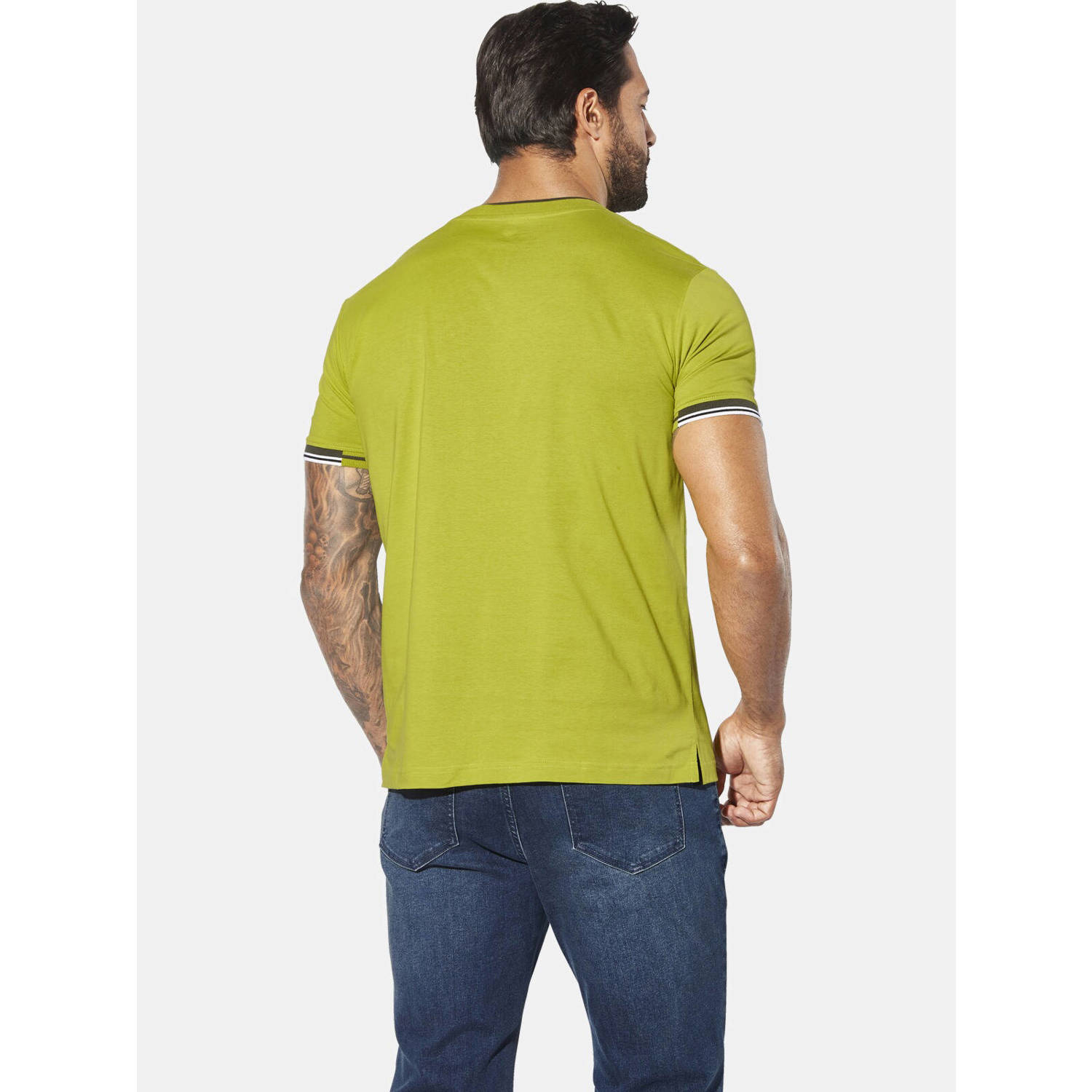 Jan Vanderstorm loose T-shirt MORKBERG Plus Size groen