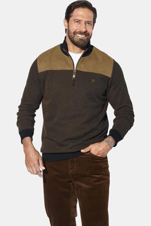 +FIT Collectie gebreide trui meerkleurig MAGNUSGARD Plus Size zwart