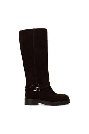 suède bikerboots donkerbruin