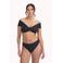 Cyell Design voorgevormde bandeau bikinitop Femme Noir zwart