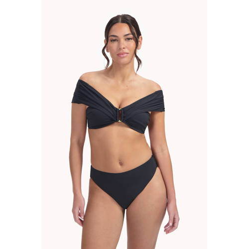 Cyell Design voorgevormde bandeau bikinitop Femme Noir zwart afbeelding