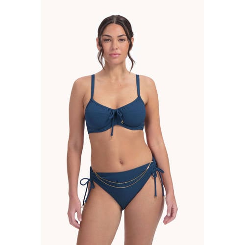 Cyell Design bikinibroekje Midnight Waves met kettinkje donkerblauw afbeelding