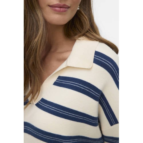 VERO MODA gestreepte pullover ecru afbeelding