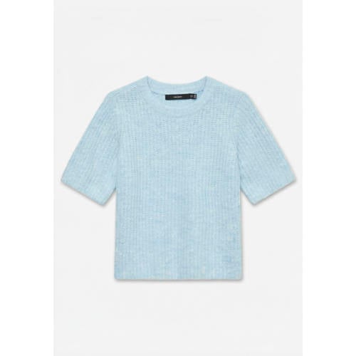 VERO MODA trui lichtblauw gebreid afbeelding