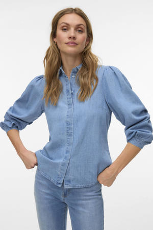 blouse lichtblauw