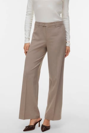 straight regular waist pantalon