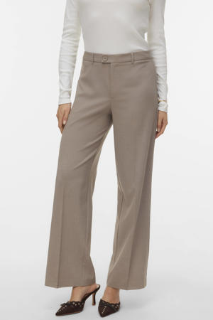 straight regular waist pantalon