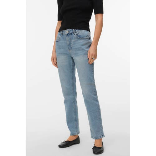 VERO MODA slim fit jeans light blue denim afbeelding