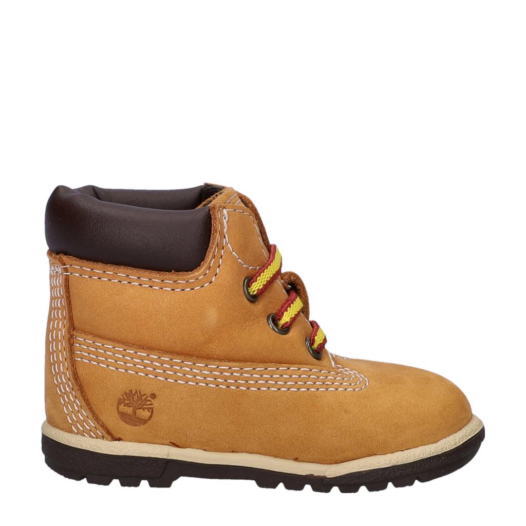 Okergele jongens en meisjes Timberland Crib Bootie suède baby veterboots