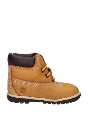 Crib Bootie suède baby veterboots oker
