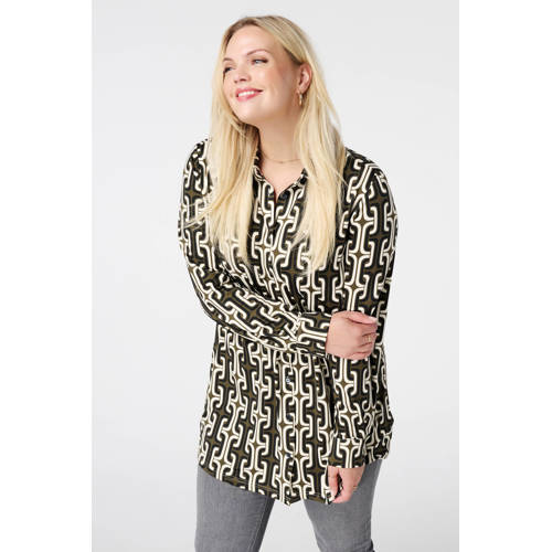 MS Mode blouse kaki afbeelding