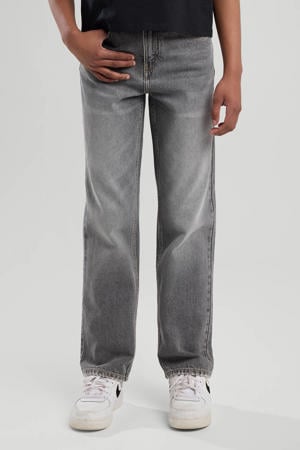straight leg jeans grey denim
