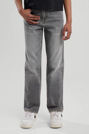 straight leg jeans grey denim