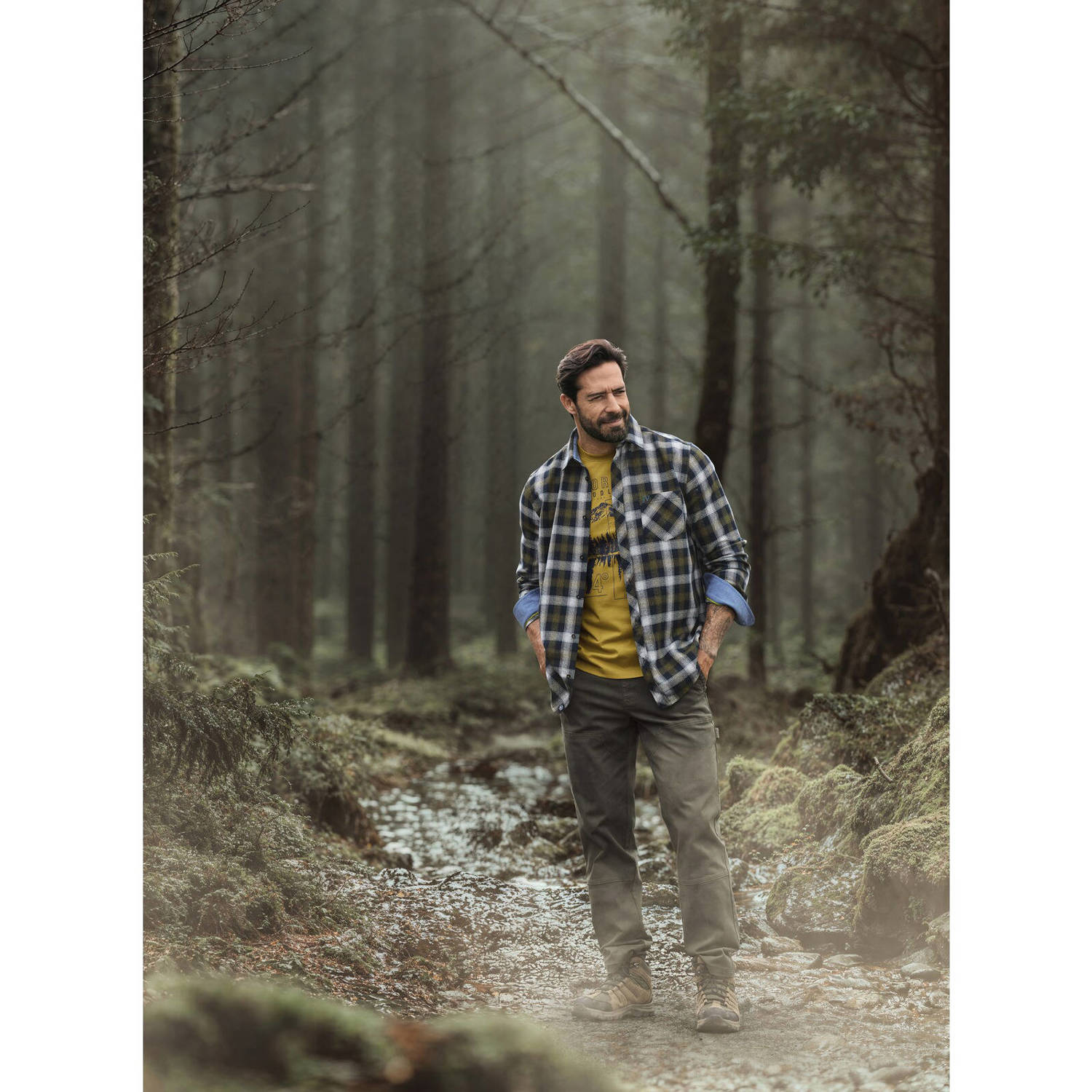 Jan Vanderstorm +FIT Collectie casual overhemd OLAFGARD Plus Size