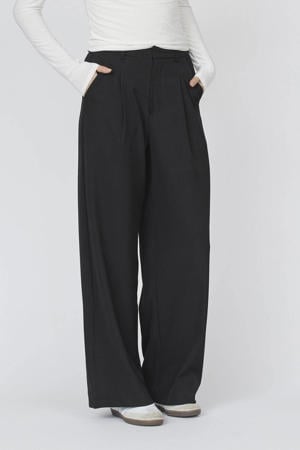 regular waist pantalon zwart