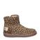 Nelson Kids gevoerde suède enkelboots met panterprint beige/zwart
