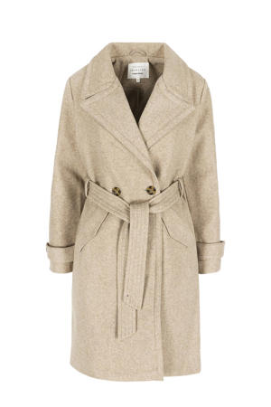 wollen manteljas beige