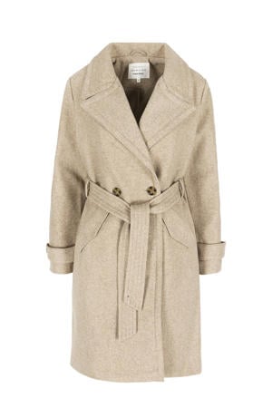 wollen manteljas beige