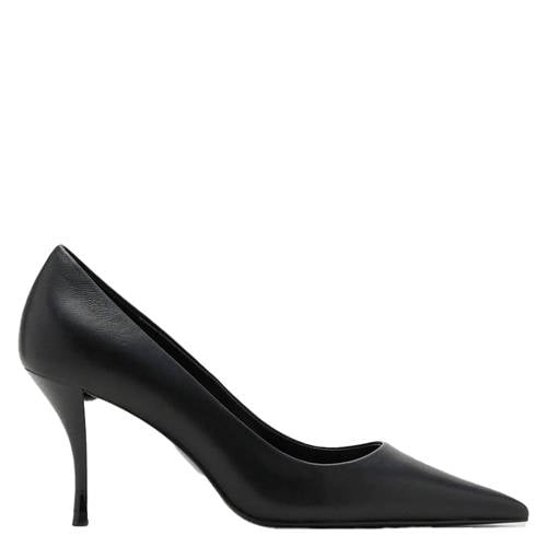 Mango leren pumps zwart afbeelding