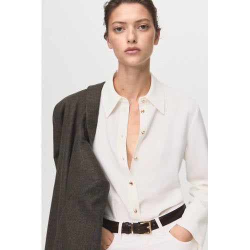 Mango blouse ecru afbeelding