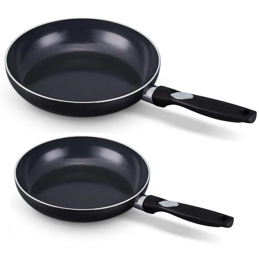 Beka Koekenpannenset Pro Induc 2-Delig ø 24 & 28 cm - keramische anti-aanbaklaag