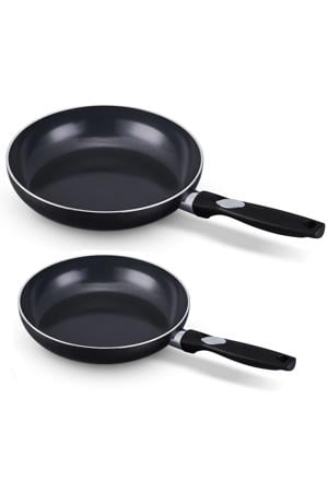 Koekenpannenset Pro Inductie 2-Delig ø 24 & 28 cm - keramische anti-aanbaklaag