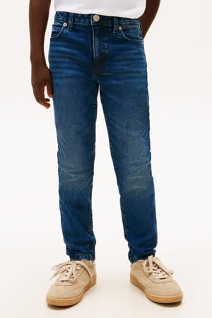 Slim fit dark blue denim
