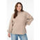 Zizzi coltrui met wol beige