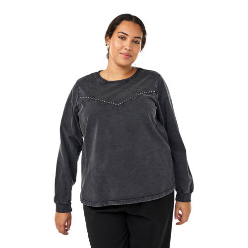 Zizzi sweater antraciet afbeelding
