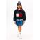 Tommy Hilfiger teddy fleecetrui donkerblauw