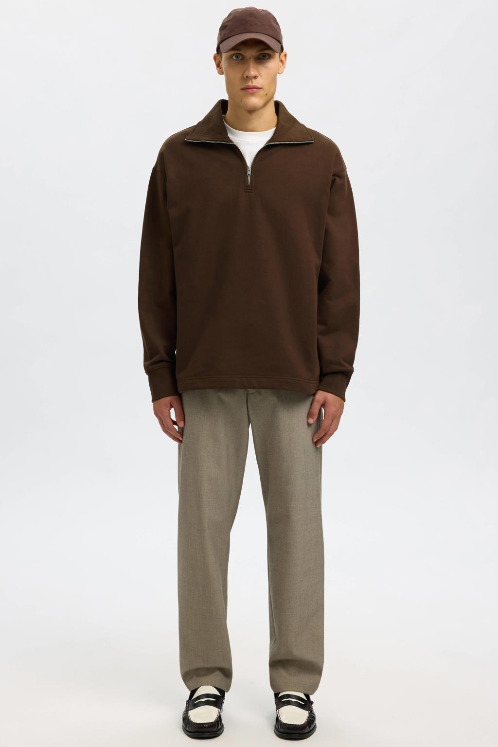 Selected sweater bruin