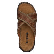 thumbnail: Nelson leren slippers bruin