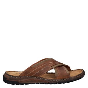 leren slippers bruin